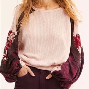 Free People Balloon Sleeve Top